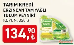 TARIM KREDİ ERZİNCAN TAM YAĞLI TULUM PEYNİRİ KOYUN 350 G TARIM KREDİ ERZİNCAN TAM YAĞLI TULUM PEYNİRİ KOYUN 350 G